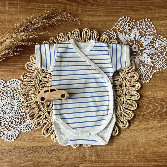 BK13625 Jeans Mamatti Body kopertowe z krótkim rękawem