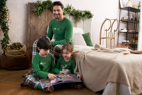 Seward Italian Fashion Piżama dziecięca - zielony/druk