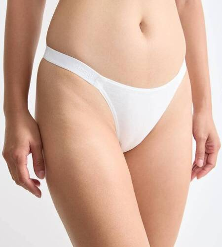 Casual Tiny tanga Figi Damskie 2-pak Sloggi GO - silk white
