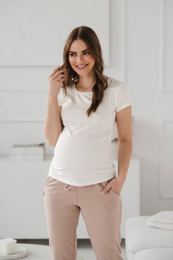 Belly Milk&Love bluzka ciążowa kremowobiały