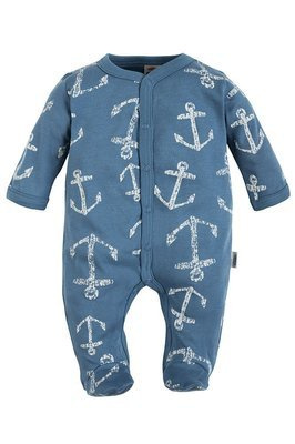 "BLUE SEA" Makoma Pajac niemowlęcy niebieski