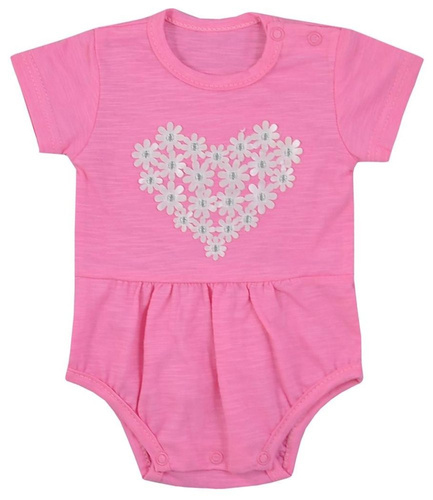 Bawełniane Body krótki rękaw "MARCELINKA" Koala-różowy