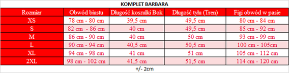 Barbara Komplet damska DKaren- czarny