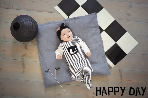 Śpiochy "HAPPY DAY"  szary