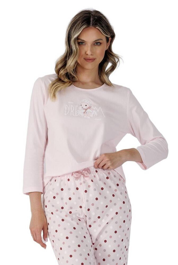 1495 Enea Piżama damska Leveza różowy