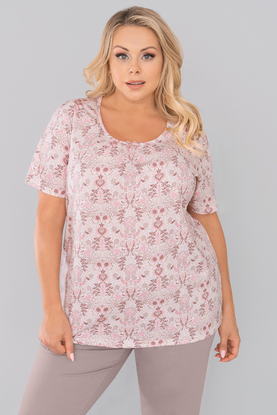 Kalmia Piżama Damska krótki rękaw, 3/4 spodnie Italian Fashion- druk