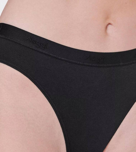 Casual High leg Figi Damskie 2-pak Sloggi GO - black