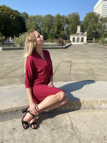 871 Visa Szlafrok damski Forex - bordowy