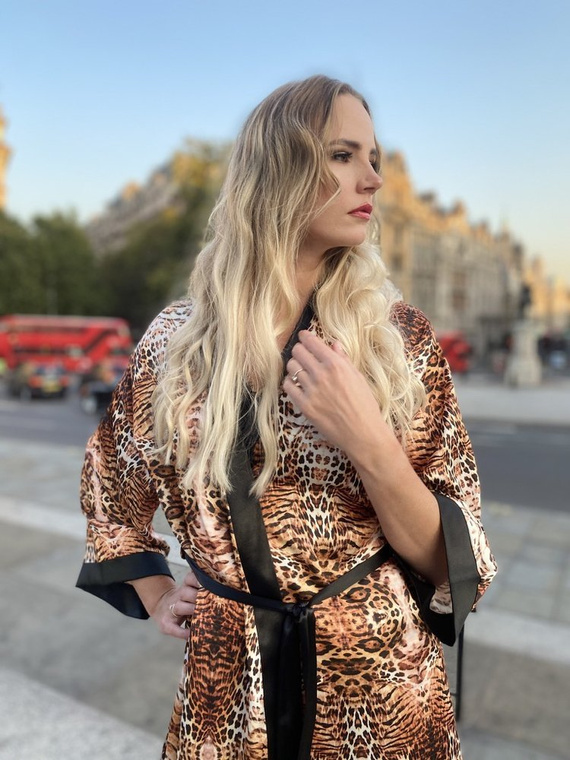 417 Valentina szlafrok damski Forex - beżowy