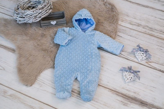 Minky kombinezon niemowlęcy Terjan - miętowy