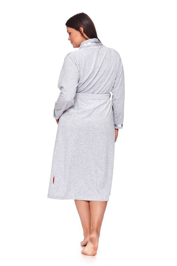 Szlafrok damski Doctor Nap SWO.1078- grey melange