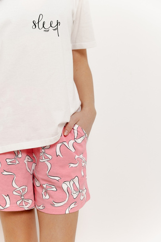 3377 Nelly Piżama dla dziewczynki Taro kremowy