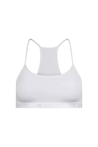 Nikola Italian Fashion Stanik dziewczęcy, wąskie ramiączko - biały