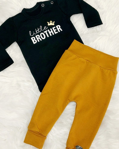 "Julek" Bambarillo Spodnie niemowlęce musztardowy