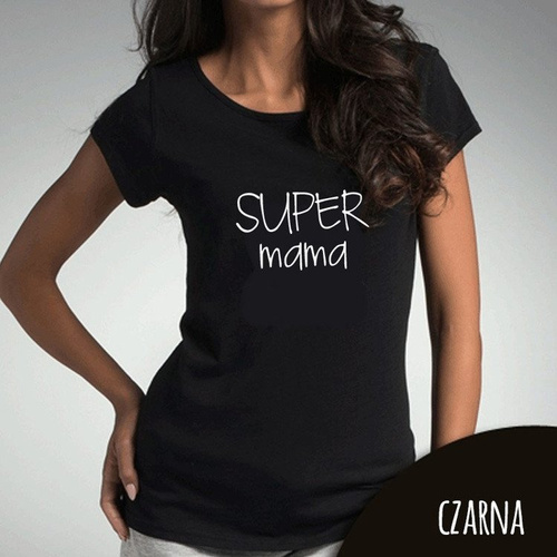Bluzka damska  "Super mama" Moocha biały