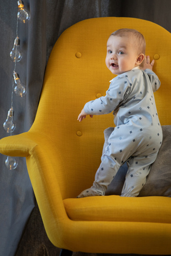 Charlie Pinokio Pajac niemowlęcy - niebieski