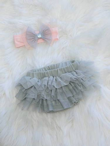 Bloomers Bambarillo ze spódniczką tiulową szary