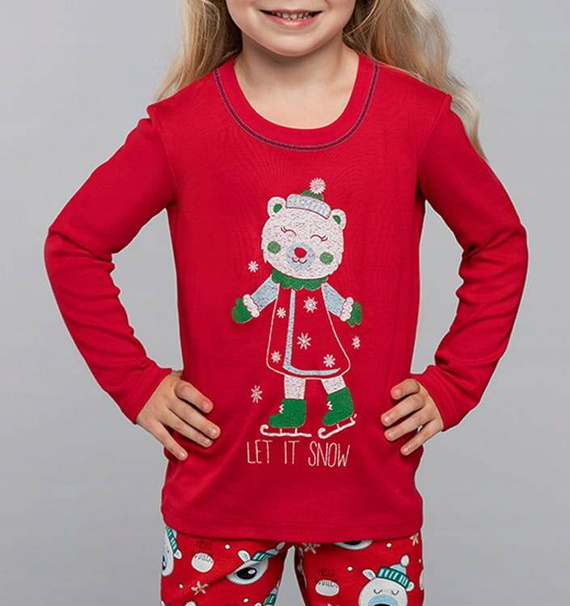 Czoka Italian FashionPiżama dziewczęca -czerwony