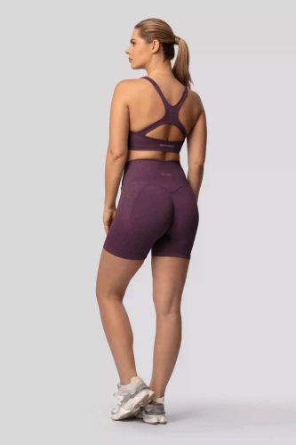 Spaio PUSH-UP PRO spodenki modelujące bezszwowe fitness szorty plum