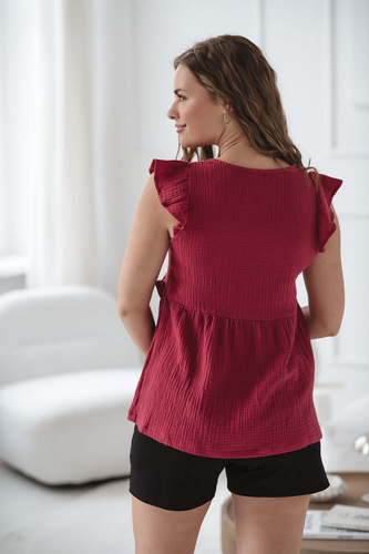 Milky Butterfly Bluzka ciążowa i do karmienia – wygoda i styl Milk&Love malinowy