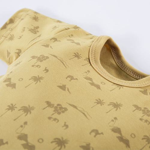 Sahara Eevi Body dziecięce z krótkim rękawem - żółty