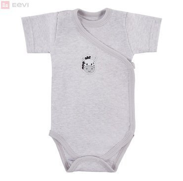 Body regulowane krótki rękaw "Baby Love" Ewa Klucze- róż