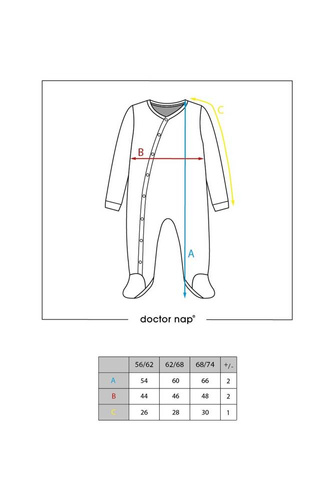 Pajacyk niemowlęcy 4295 Doctor Nap - pool blue