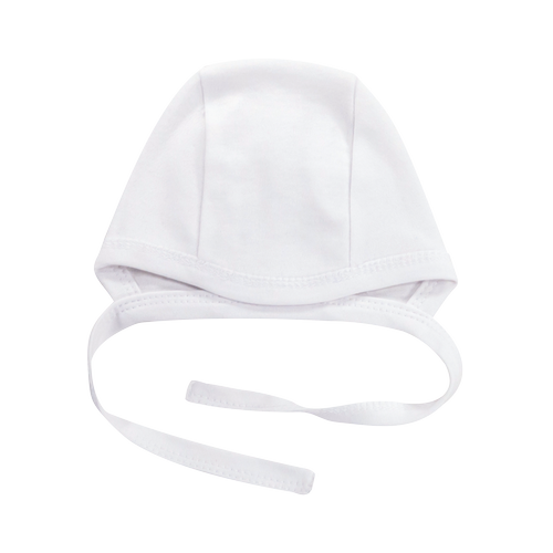 CKB002 Basic Mamatti Czapka wiązana - biały