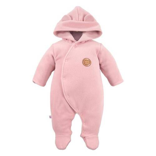 Mellow Eevi Pajac z kapturem - różowy