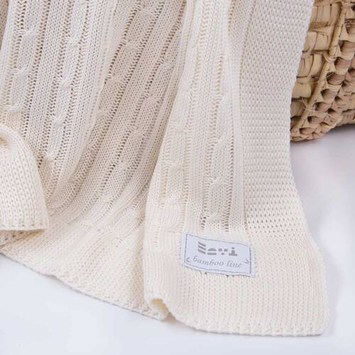 Kocyk bambusowy Eevi- ecru