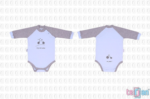 Body z długim rękawem "BIKE" różowe