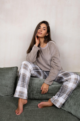 Milou II Piżama , dres damski Sensis - beżowy