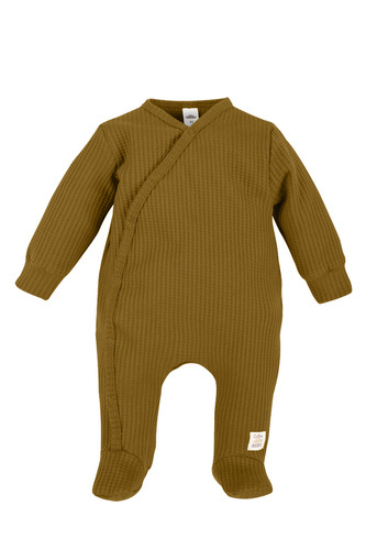 "Natural Waffel" Makoma Pajacyk niemowlęcy golden brown