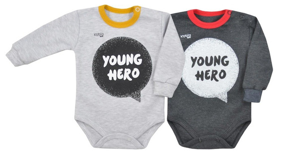 Body niemowlęce "HERO" Koala szare