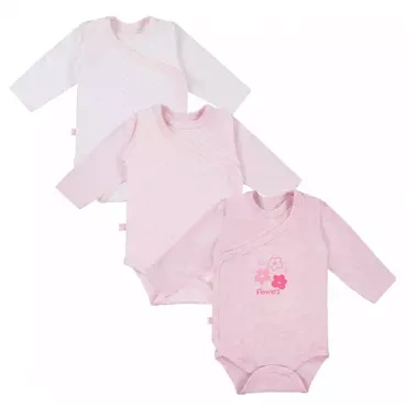 "TINY" Ewa Klucze Body kopertowe 3-pak- kwiatki