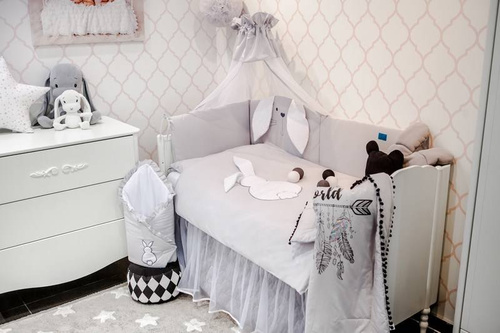 "TUPTUŚ" Pościel 3-elementy Belisima - róż 