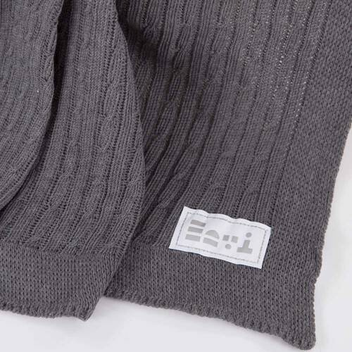 Kocyk dziany Eevi- grafit