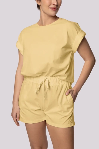 Bliss shortsleeve Piżama damska Mona żółty 