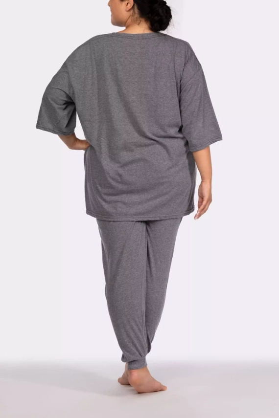 Homie shortsleeve Piżama damska Mona melange