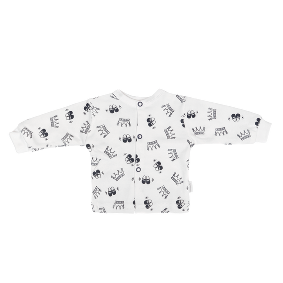 Komplet 5-częściowy WP404 "Korona" Mamatti biało- czarne