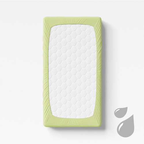 Eevi Prześcieradło frotte nieprzemakalne - jasny zielony