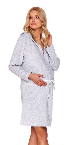 Szlafrok damski Doctor Nap SWO.1008.grey melange