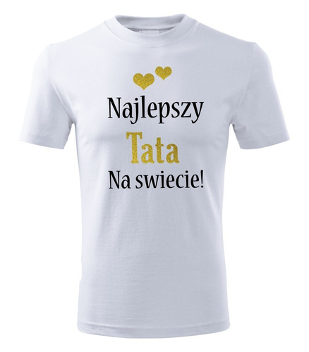 "Najlepszy tata na świecie" Moocha koszulka męska czarny