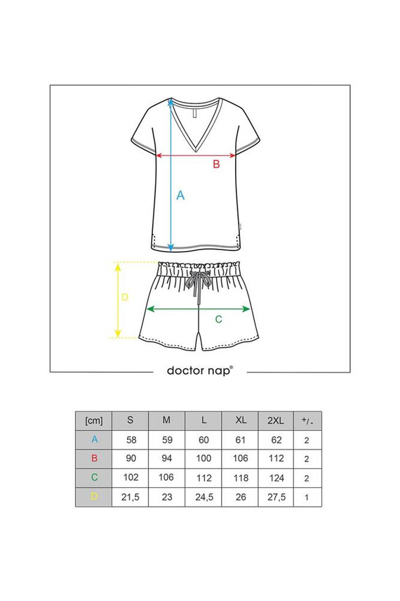 5134 Piżama Damska Doctor Nap - papaya