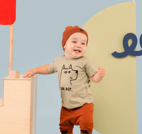 Olivier Pinokio Bluzka dla chłopca z krótkim rękawem - zielony