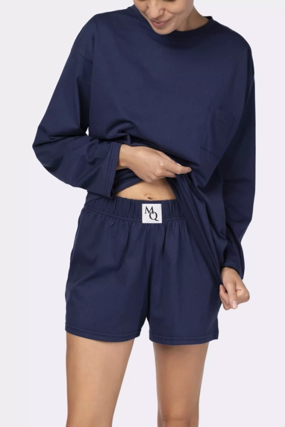 Joy longsleeve Piżama damska Mona navy