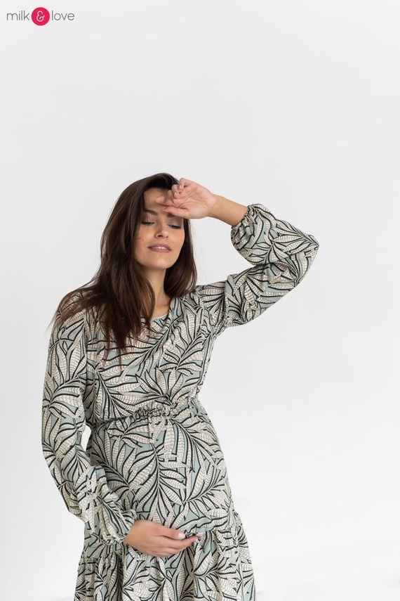 Lovely Dress Milk&Love sukienka ciążowa i do karmieniagranatowa w print