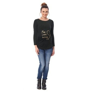 Udine bluzka ciążowa 9Fashion antracyt