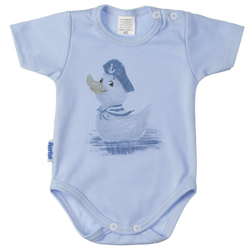 Latarnik Martex body niemowlęce krótki rękaw szary