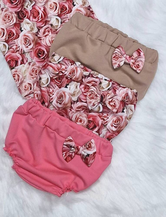 Rozalia Bambarillo Bloomers bawełniany różowy